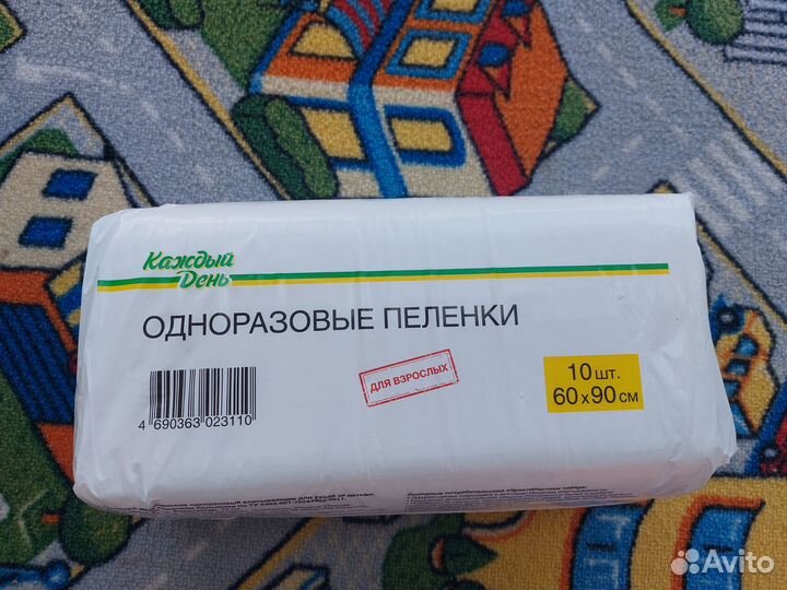 Одноразовые пелёнки 10 шт 60*90