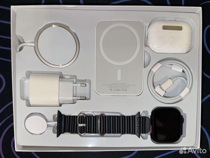 Смарт часы Watch 8 Ultra в наборе 6в1