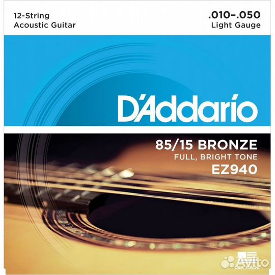 D'Addario EZ940 american bronze 85/15 Струны для