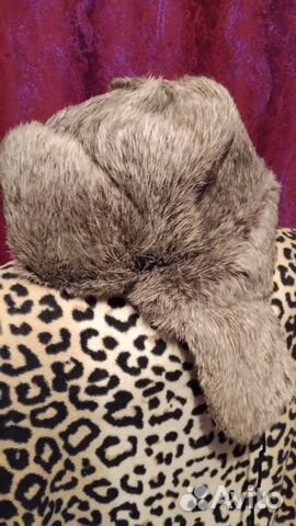 Шапка-ушанка из кролика