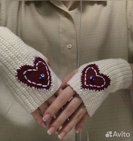 Митинки перчатки вязанные