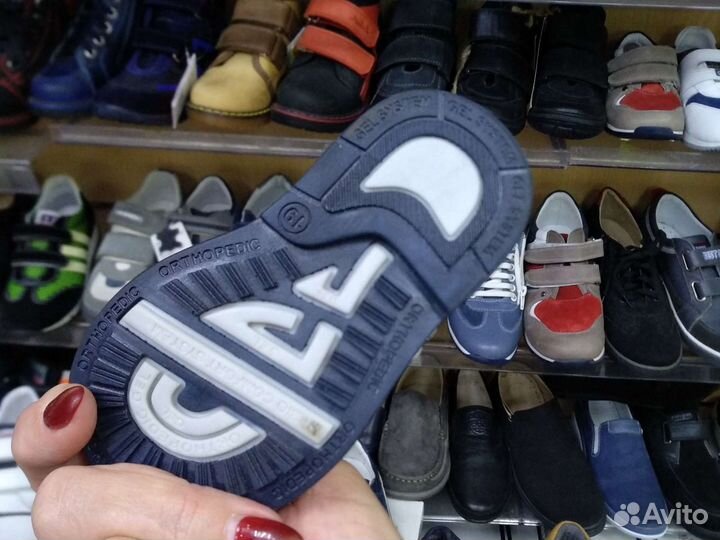 Ортопедические ботинки новые кожа Турция