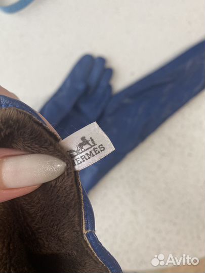 Перчатки hermes кожа 7