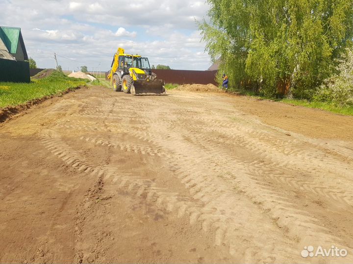 Услуги трактора экскаватора