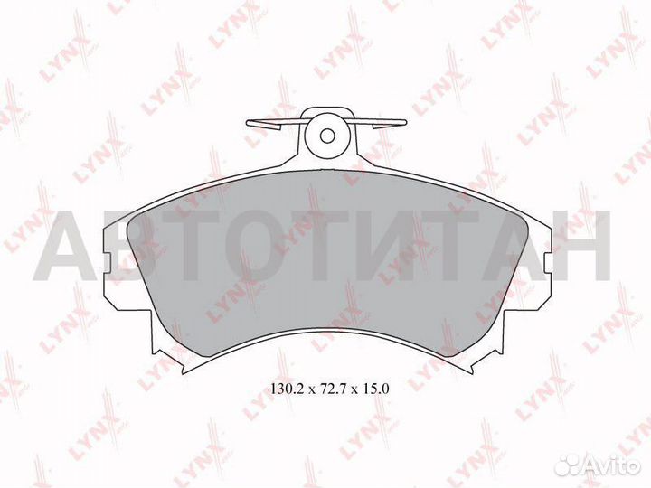 Колодки тормозные дисковые перед mitsubishi carisma 93-06/mitsubishi colt IV (CA A ) 92-96/mitsubish