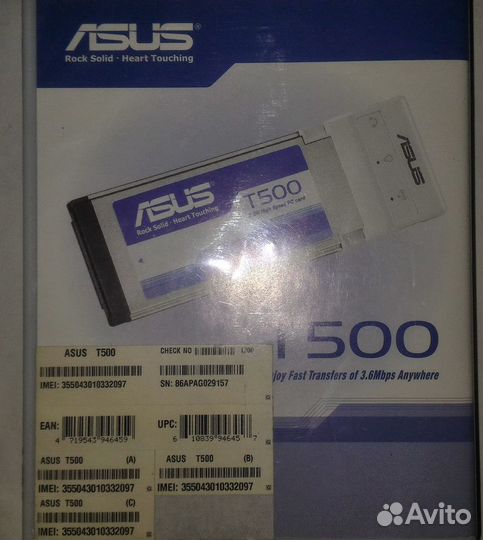 Asus T500 pcmcia/USB 3G модем д/всех SIM в идеале