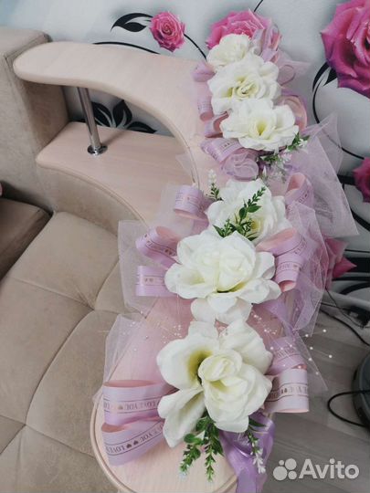 Свадебное украшение на машину аренда