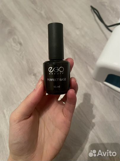 Уф лампа для маникюра + база для ногтей