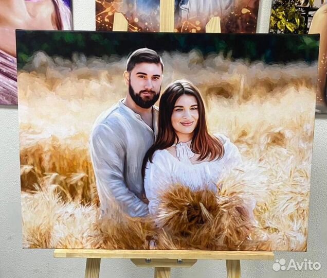 Портрет по фото, портрет на холсте