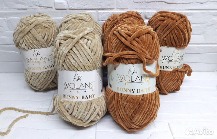 Нежная плюшевая пряжа Wolans Bunny Baby