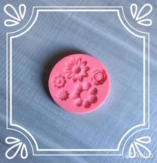 Молд силиконовый цветы