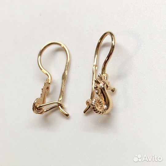 Золотые серьги 585 пробы
