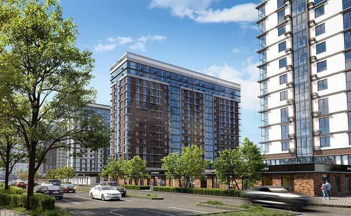 Квартира-студия, 21,1 м², 17/19 эт.