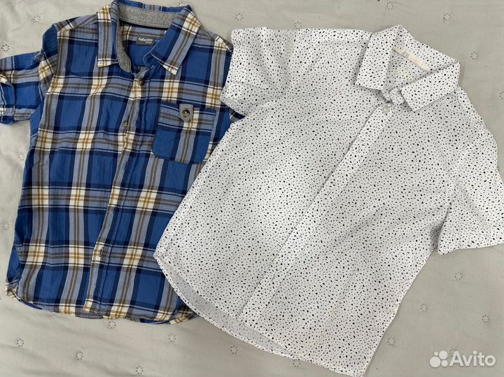 Летние рубашки на мальчика 122/128 см