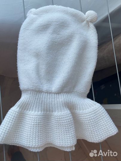 Шапка шлем для девочки 48 50