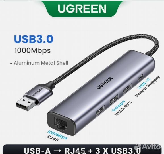Универсальный Gigabit Ethernet adapter