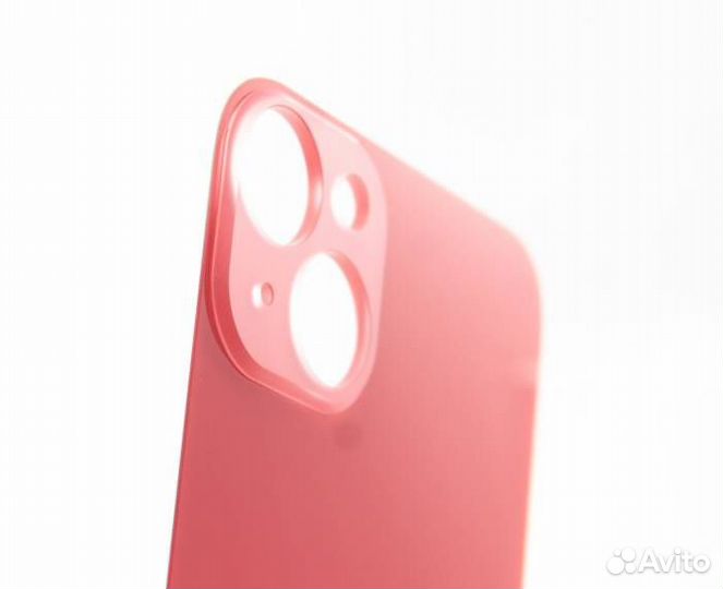 Задняя крышка для iPhone 14 Plus Красная (Стеклянн
