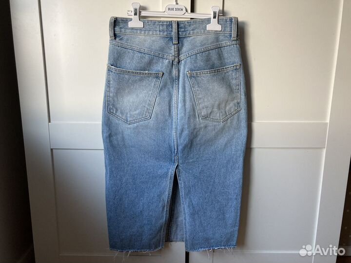 Юбка джинсовая миди