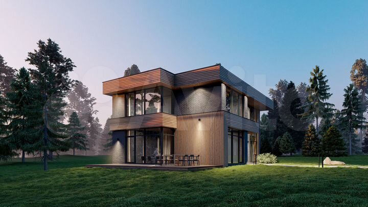 Коттедж 190,7 м² на участке 15 сот.