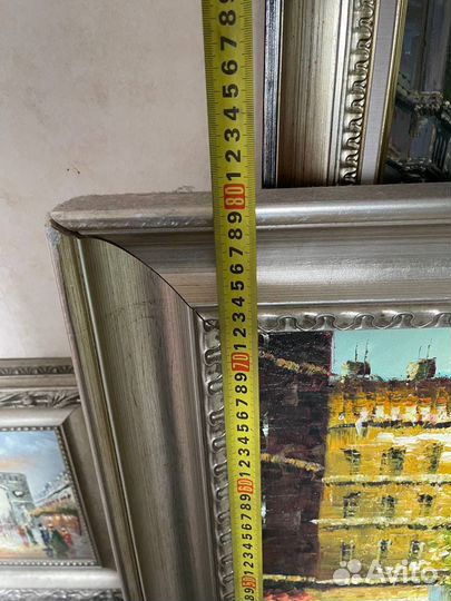 Картина маслом город 80 на 100