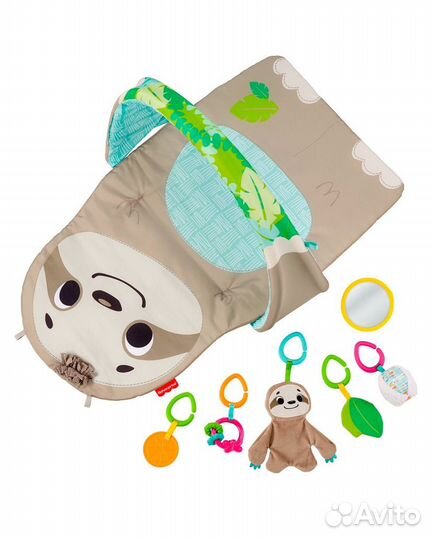 Развивающий коврик fisher price ленивец
