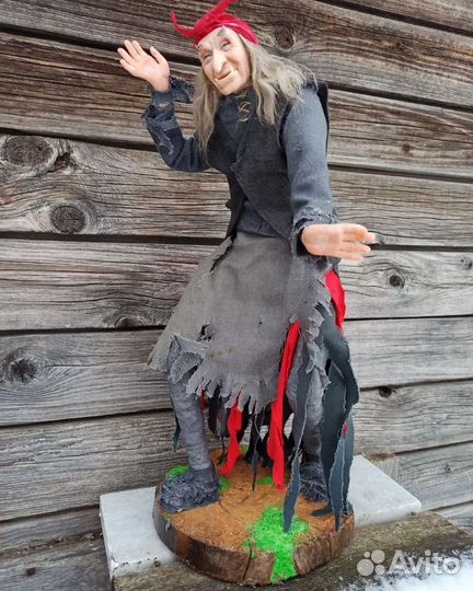 Авторская кукла баба Яга из сказки