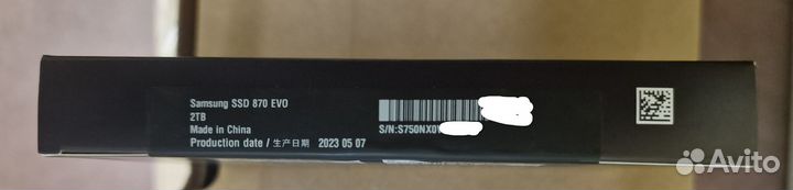 Накопитель SSD 2Tb Samsung 870 EVO (MZ-77E2T0BW)