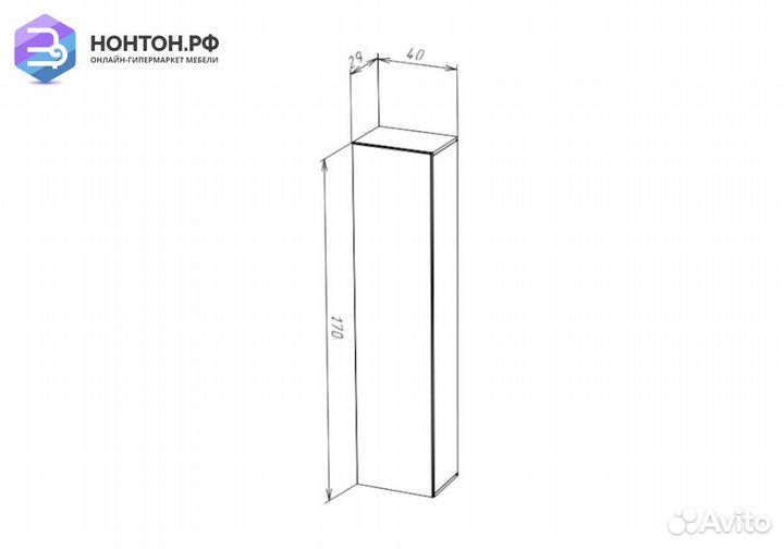Шкаф навесной Point тип-40 дуб вотан