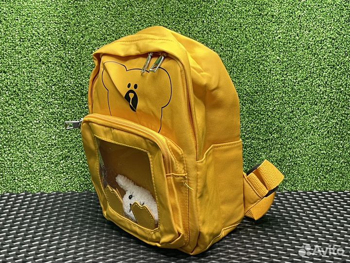Рюкзак детский со значком Мишкой