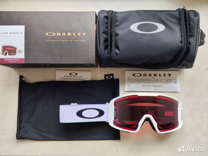 Маска Oakley Line Miner M и L Prizm Garnet