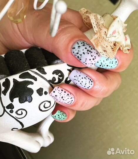 Маникюр+покрытие/дизайн с выездом к вам