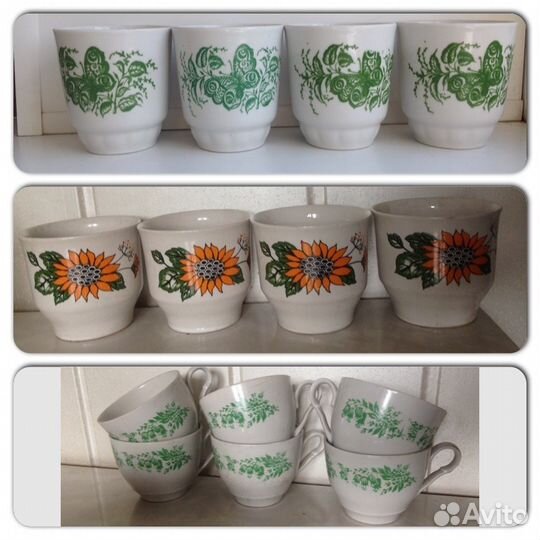 Чайный сервиз. Кувшин. Графин. Сахарница советская