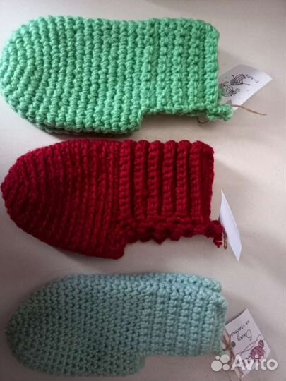 Тапки следки вязаные ручной работы