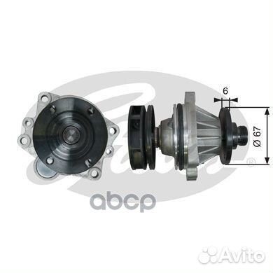 Водяная помпа 7702-10141 WP0141 Gates