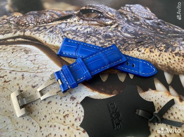 Ремешок для часов panerai из кожи крокодила