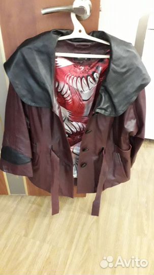 Куртка кожаная женская осень