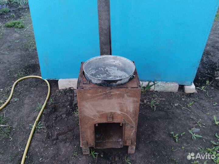 Печь чугунная под казан