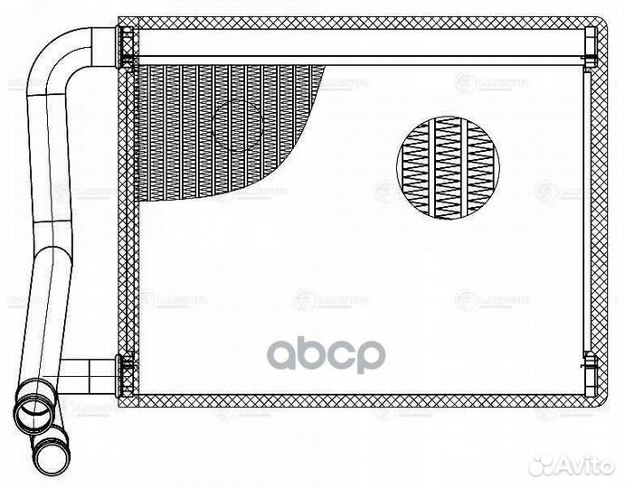 Радиатор отоп. для а/м Hyundai Accent (06) /Ver