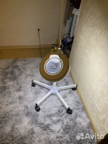 Лампа лупа напольная