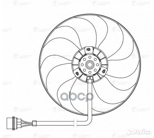 Вентилятор радиатора охлаждения VAG octavia/GOL