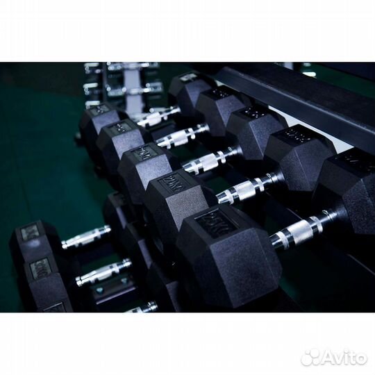 Гантель гексагональная обрезиненная profi-FIT 27,5