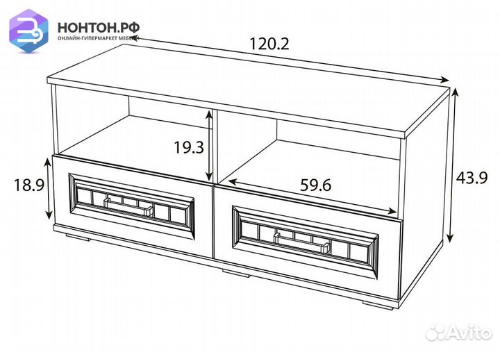 Тв-тумба Маркиза тб-03 дуб сонома