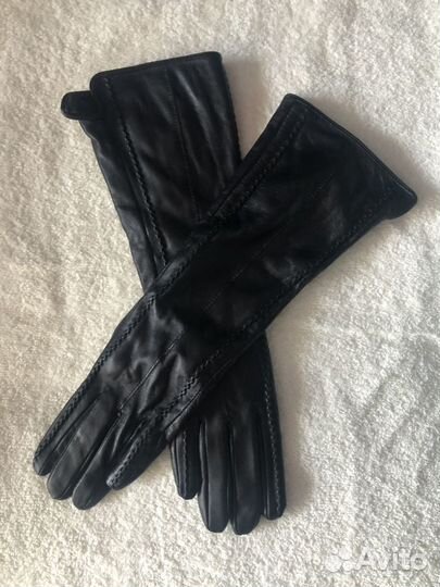 Перчатки женские кожаные