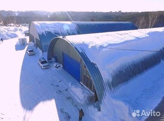 Усиление быстровозводимого ангара, овощехранилища