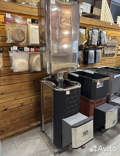 Печь для бани Сахара 16 лк с баком для воды