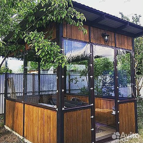 Мягкие окна для беседки