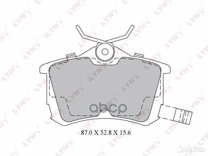Колодки тормозные дисковые зад BD3425 lynxauto