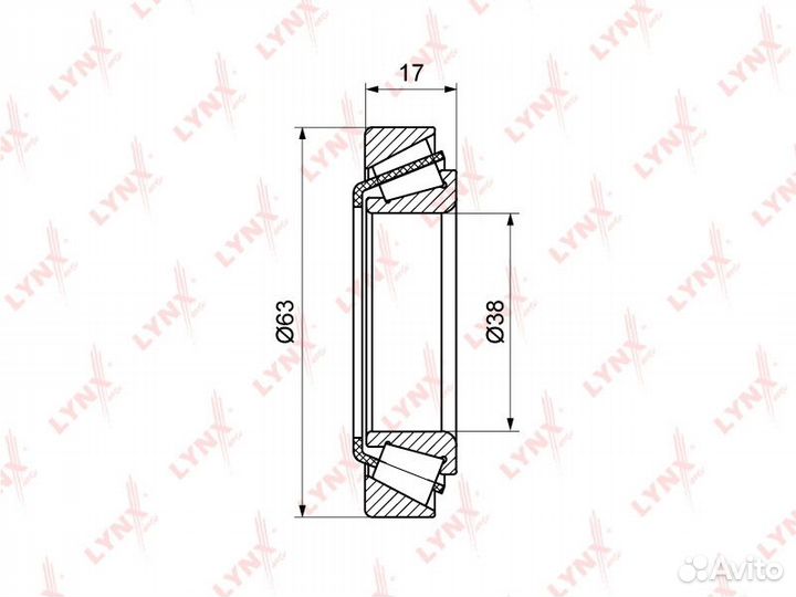 Комплект подшипника ступицы колеса перед