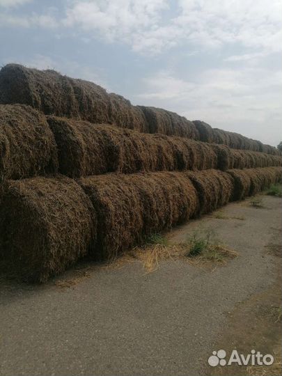 Солома в рулонах