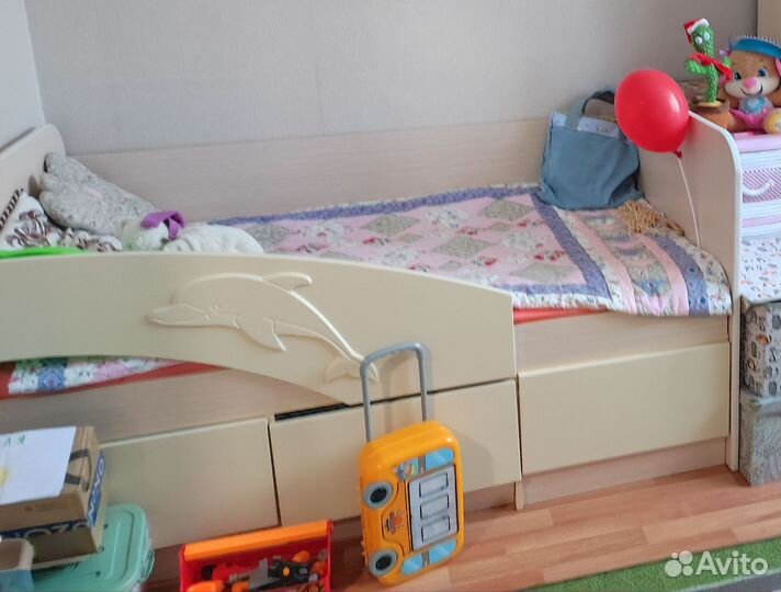 Кровать Дельфин с матрасом